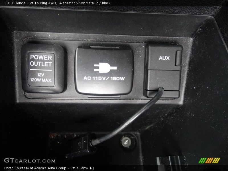 Alabaster Silver Metallic / Black 2013 Honda Pilot Touring 4WD