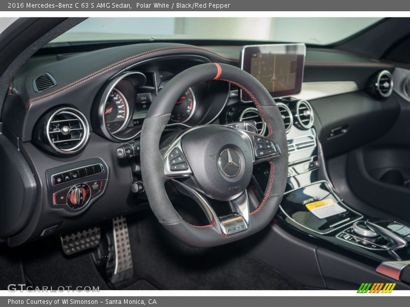  2016 C 63 S AMG Sedan Black/Red Pepper Interior