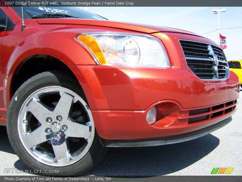 Sunburst Orange Pearl / Pastel Slate Gray 2007 Dodge Caliber R/T AWD
