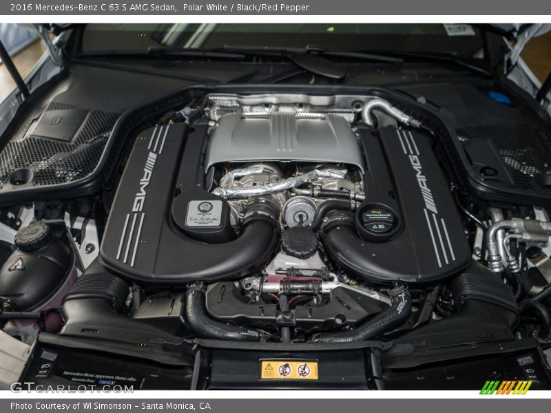  2016 C 63 S AMG Sedan Engine - 4.0 Liter AMG DI biturbo DOHC 32-Valve VVT V8