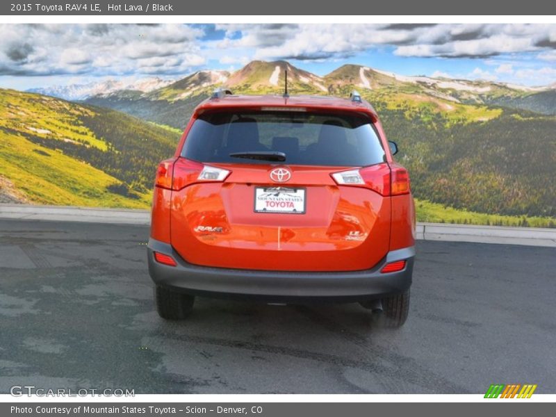 Hot Lava / Black 2015 Toyota RAV4 LE