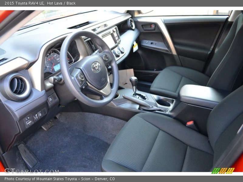 Hot Lava / Black 2015 Toyota RAV4 LE