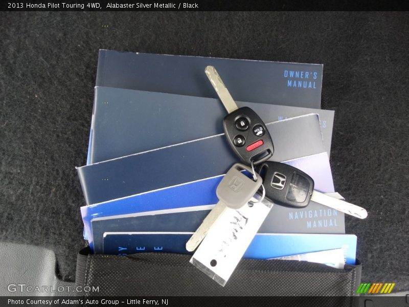 Alabaster Silver Metallic / Black 2013 Honda Pilot Touring 4WD