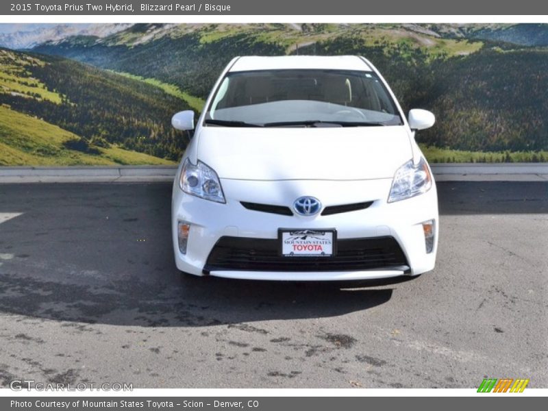 Blizzard Pearl / Bisque 2015 Toyota Prius Two Hybrid