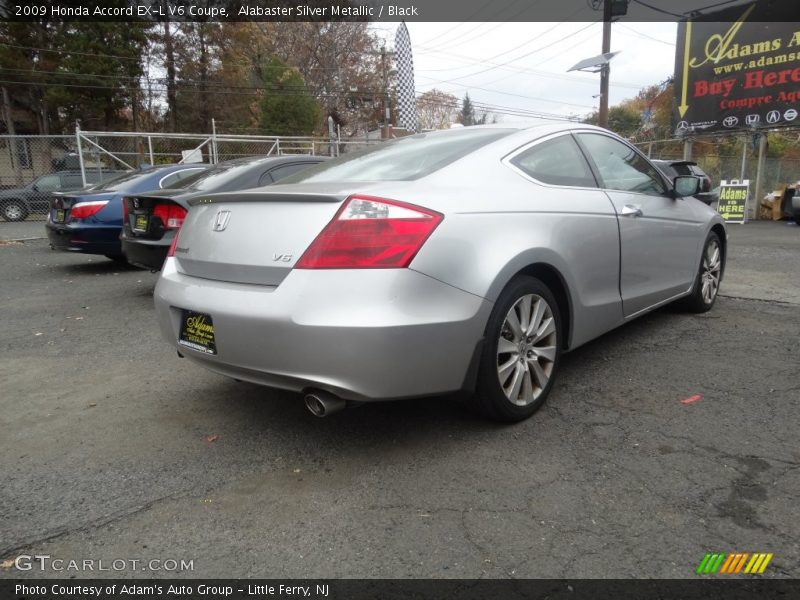 Alabaster Silver Metallic / Black 2009 Honda Accord EX-L V6 Coupe