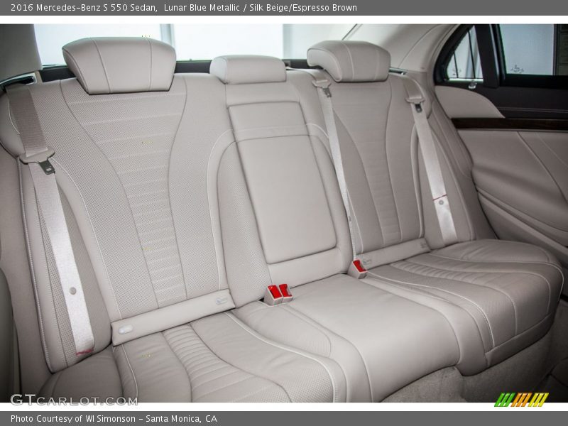 Lunar Blue Metallic / Silk Beige/Espresso Brown 2016 Mercedes-Benz S 550 Sedan