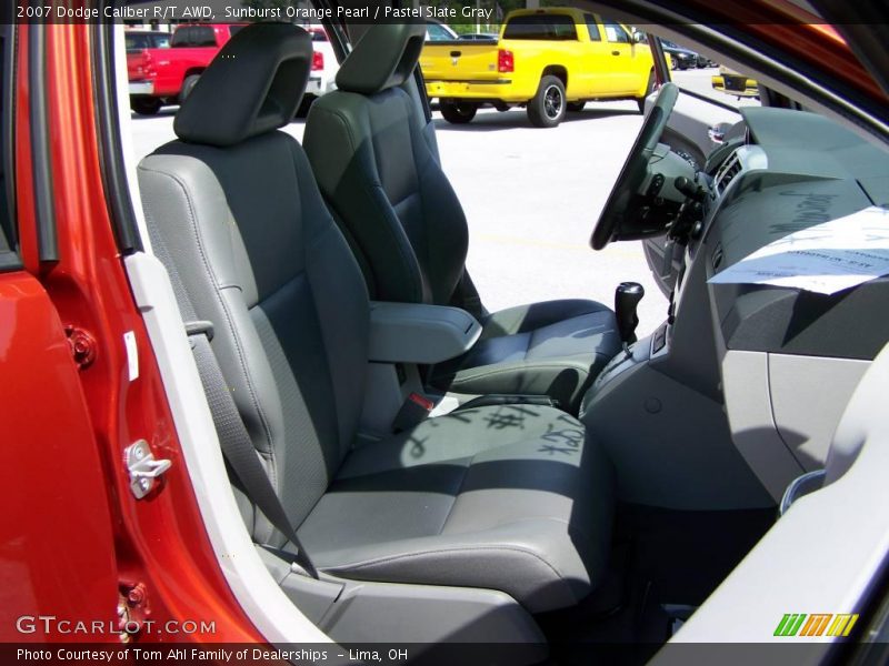 Sunburst Orange Pearl / Pastel Slate Gray 2007 Dodge Caliber R/T AWD