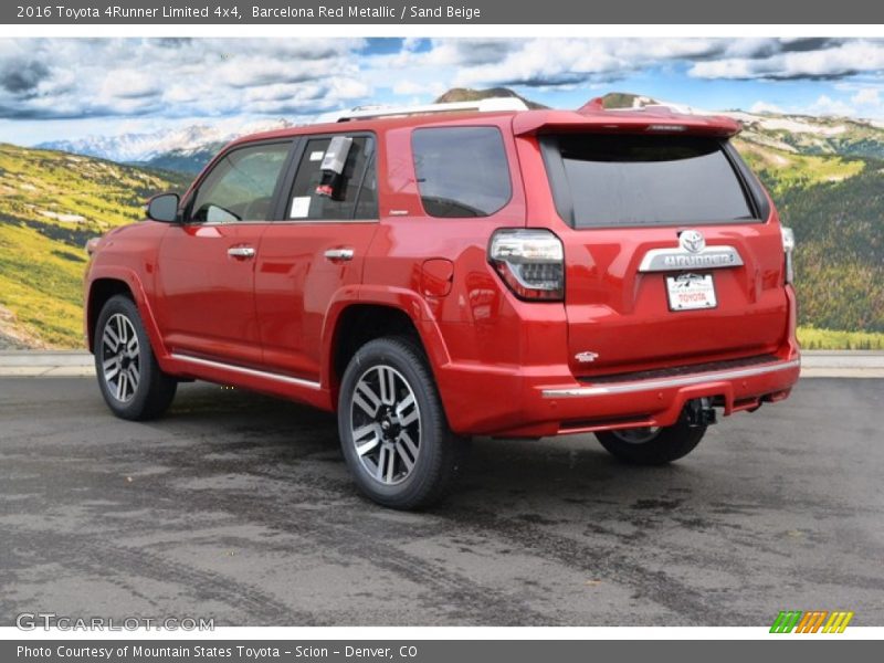 Barcelona Red Metallic / Sand Beige 2016 Toyota 4Runner Limited 4x4