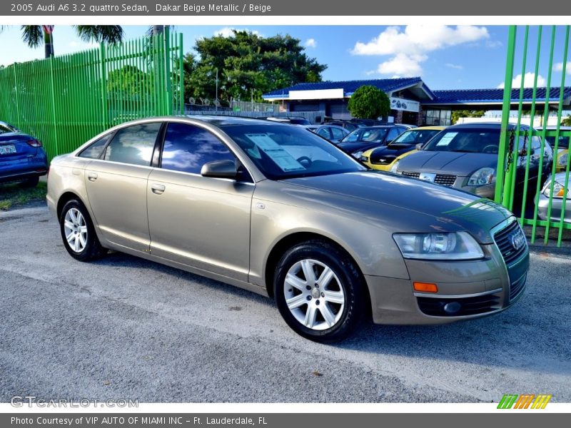 Dakar Beige Metallic / Beige 2005 Audi A6 3.2 quattro Sedan