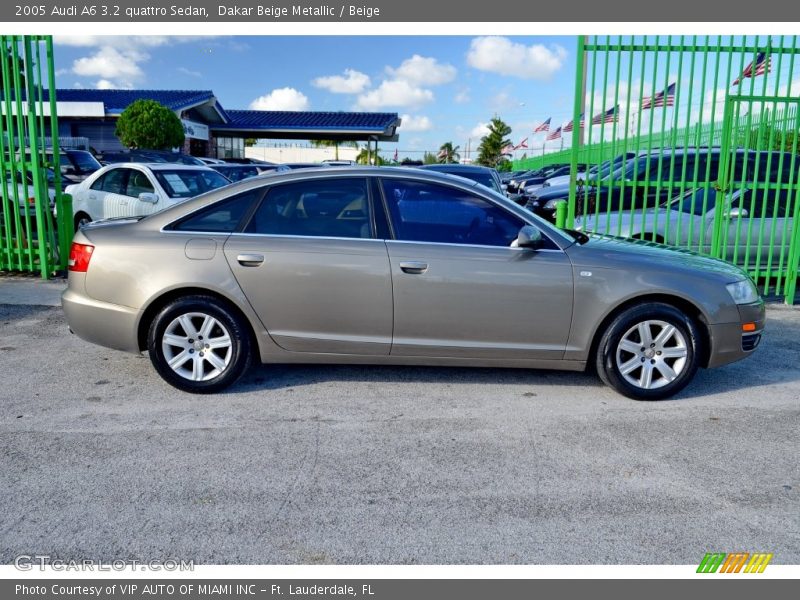 Dakar Beige Metallic / Beige 2005 Audi A6 3.2 quattro Sedan