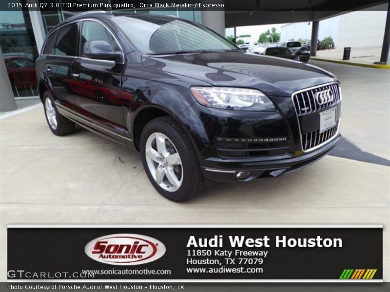 Orca Black Metallic / Espresso 2015 Audi Q7 3.0 TDI Premium Plus quattro