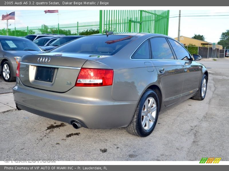 Dakar Beige Metallic / Beige 2005 Audi A6 3.2 quattro Sedan