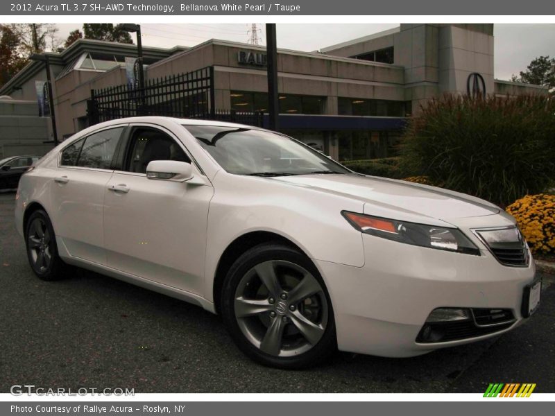 Bellanova White Pearl / Taupe 2012 Acura TL 3.7 SH-AWD Technology