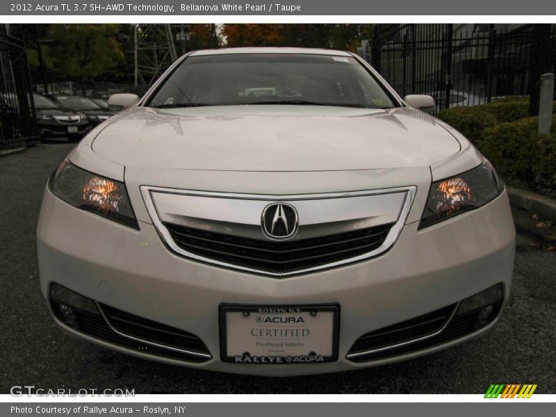 Bellanova White Pearl / Taupe 2012 Acura TL 3.7 SH-AWD Technology