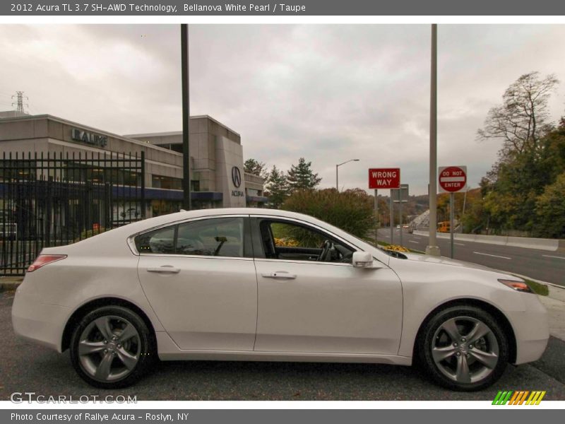 Bellanova White Pearl / Taupe 2012 Acura TL 3.7 SH-AWD Technology