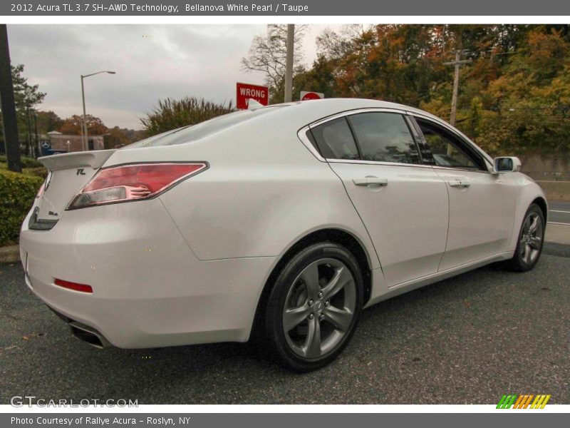 Bellanova White Pearl / Taupe 2012 Acura TL 3.7 SH-AWD Technology