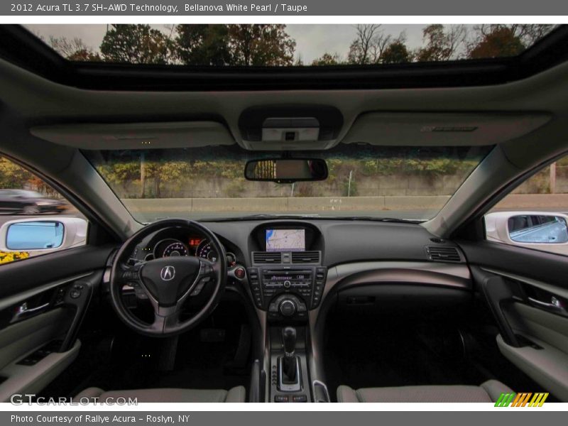 Bellanova White Pearl / Taupe 2012 Acura TL 3.7 SH-AWD Technology