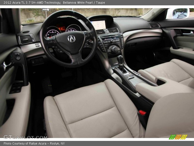 Bellanova White Pearl / Taupe 2012 Acura TL 3.7 SH-AWD Technology