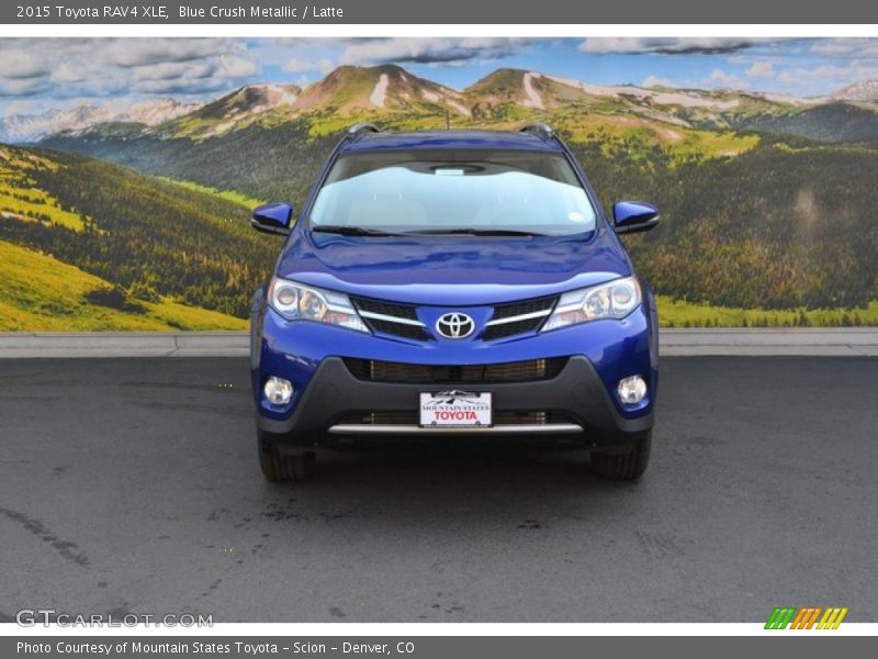 Blue Crush Metallic / Latte 2015 Toyota RAV4 XLE