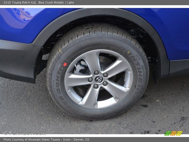 Blue Crush Metallic / Latte 2015 Toyota RAV4 XLE