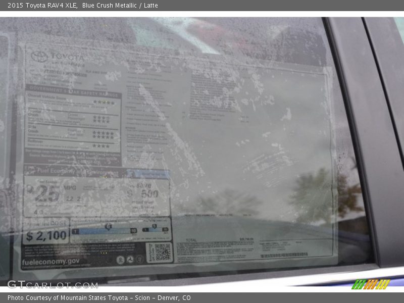 Blue Crush Metallic / Latte 2015 Toyota RAV4 XLE