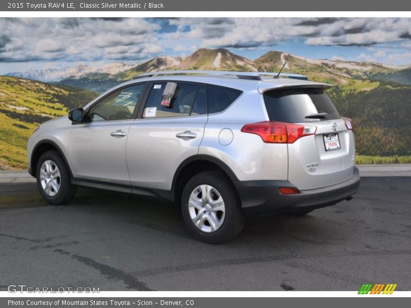 Classic Silver Metallic / Black 2015 Toyota RAV4 LE