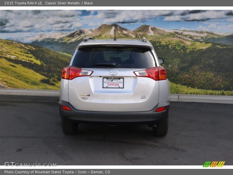 Classic Silver Metallic / Black 2015 Toyota RAV4 LE