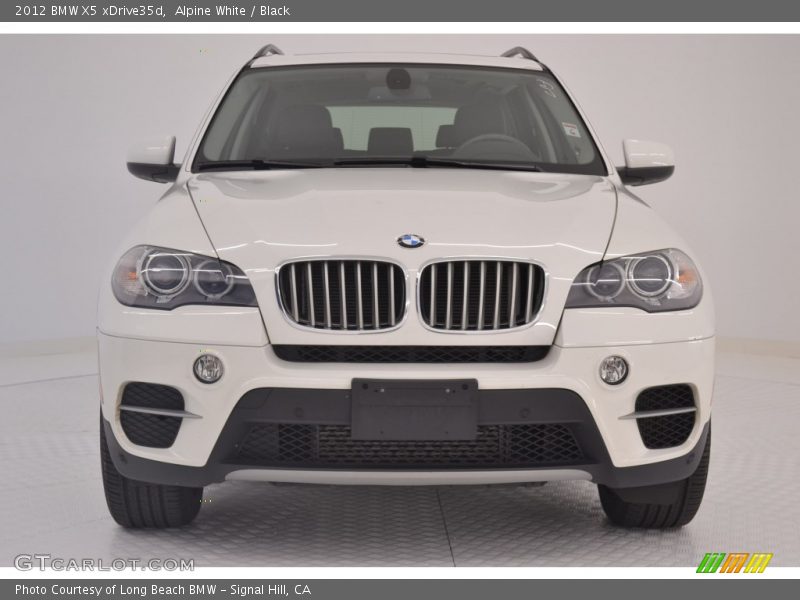 Alpine White / Black 2012 BMW X5 xDrive35d