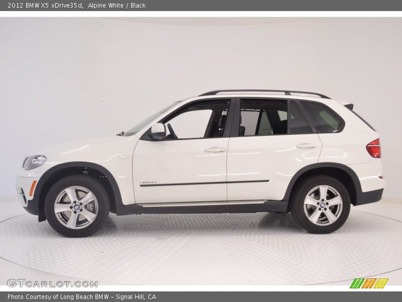Alpine White / Black 2012 BMW X5 xDrive35d