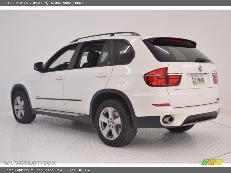Alpine White / Black 2012 BMW X5 xDrive35d