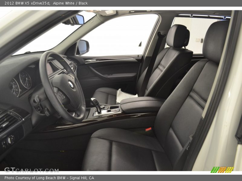 Alpine White / Black 2012 BMW X5 xDrive35d