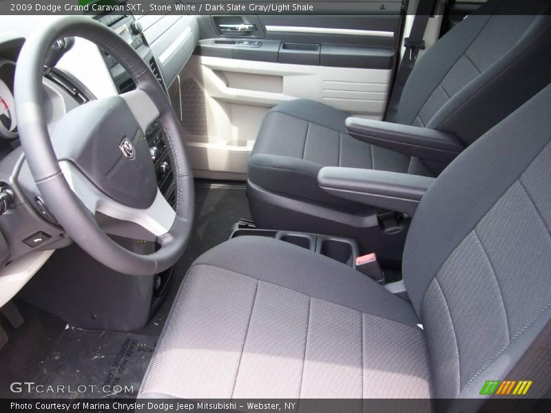 Stone White / Dark Slate Gray/Light Shale 2009 Dodge Grand Caravan SXT