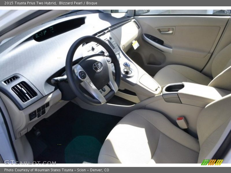 Blizzard Pearl / Bisque 2015 Toyota Prius Two Hybrid