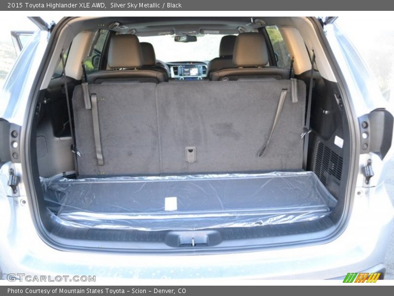 Silver Sky Metallic / Black 2015 Toyota Highlander XLE AWD