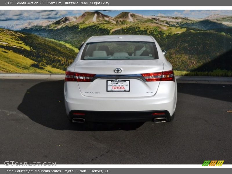 Blizzard Pearl / Light Gray 2015 Toyota Avalon XLE Premium