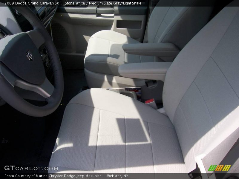Stone White / Medium Slate Gray/Light Shale 2009 Dodge Grand Caravan SXT