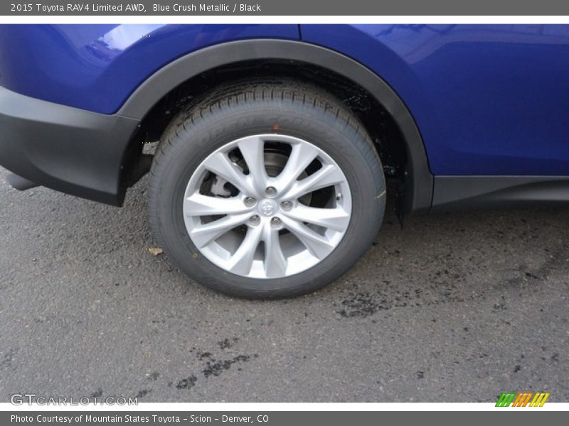 Blue Crush Metallic / Black 2015 Toyota RAV4 Limited AWD