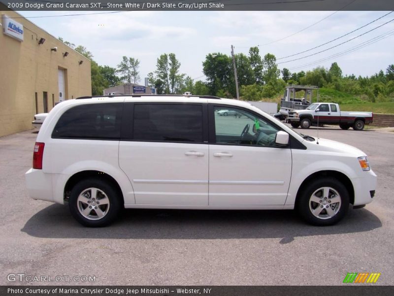 Stone White / Dark Slate Gray/Light Shale 2009 Dodge Grand Caravan SXT
