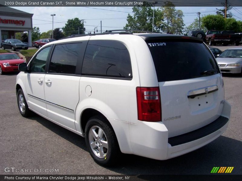 Stone White / Medium Slate Gray/Light Shale 2009 Dodge Grand Caravan SXT
