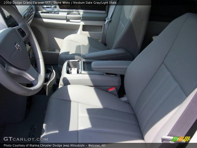 Stone White / Medium Slate Gray/Light Shale 2009 Dodge Grand Caravan SXT