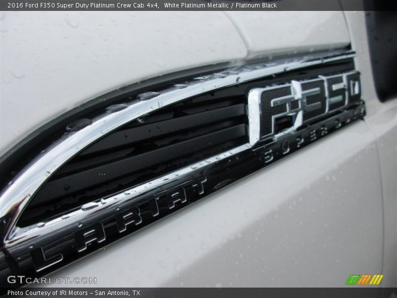 White Platinum Metallic / Platinum Black 2016 Ford F350 Super Duty Platinum Crew Cab 4x4