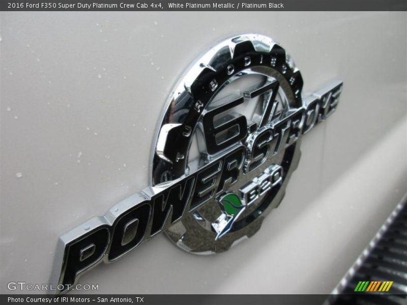 White Platinum Metallic / Platinum Black 2016 Ford F350 Super Duty Platinum Crew Cab 4x4