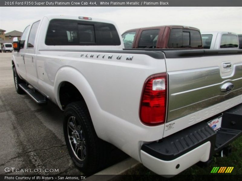 White Platinum Metallic / Platinum Black 2016 Ford F350 Super Duty Platinum Crew Cab 4x4