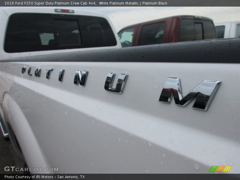 White Platinum Metallic / Platinum Black 2016 Ford F350 Super Duty Platinum Crew Cab 4x4