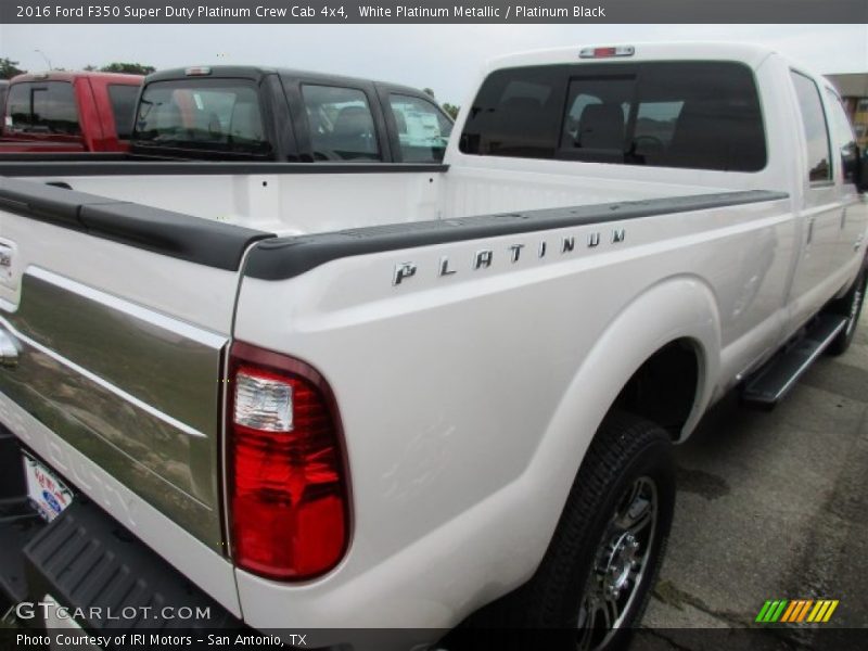 White Platinum Metallic / Platinum Black 2016 Ford F350 Super Duty Platinum Crew Cab 4x4