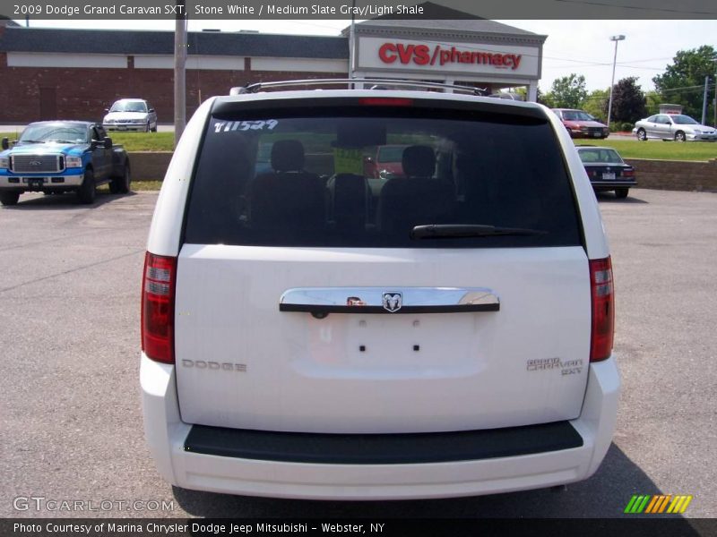 Stone White / Medium Slate Gray/Light Shale 2009 Dodge Grand Caravan SXT