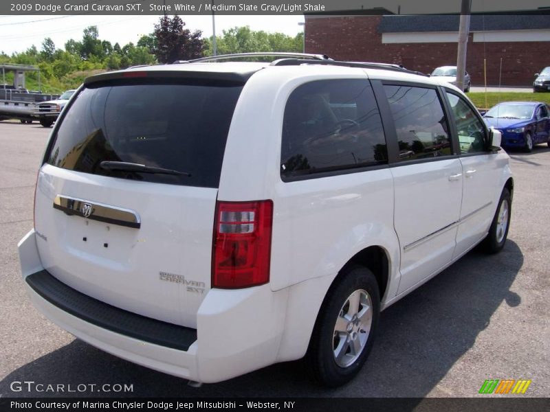 Stone White / Medium Slate Gray/Light Shale 2009 Dodge Grand Caravan SXT