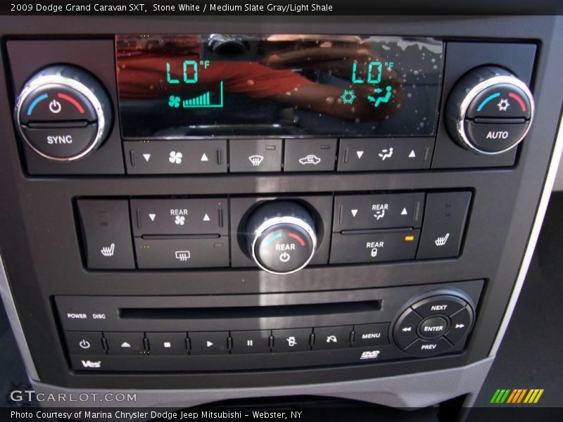 Stone White / Medium Slate Gray/Light Shale 2009 Dodge Grand Caravan SXT