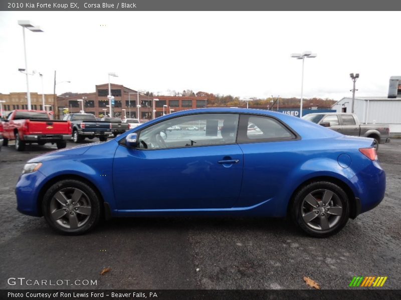 Corsa Blue / Black 2010 Kia Forte Koup EX