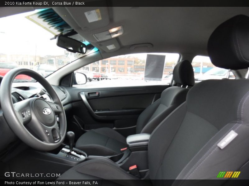 Corsa Blue / Black 2010 Kia Forte Koup EX